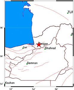 زلزله در گرگان