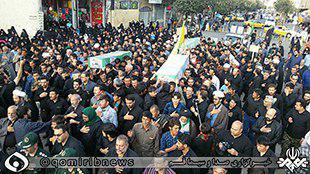 تشییع همرزم شهید حججی در قم