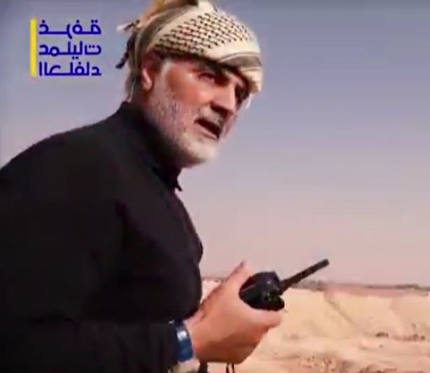 حاج قاسم سلیمانی در حال فرماندهی عملیات بوکمال