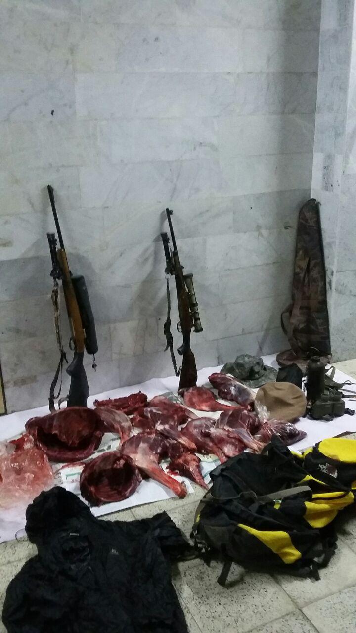 دستگیری دو نفر شکارچی غیرمجاز