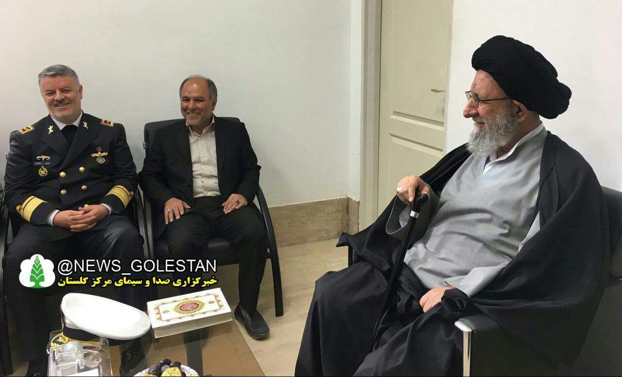 دیدار فرمانده نیروی دریایی کشور با نماینده ولی فقیه در گلستان دیدار فرمانده نیروی دریایی کشور با نماینده ولی فقیه در گلستان