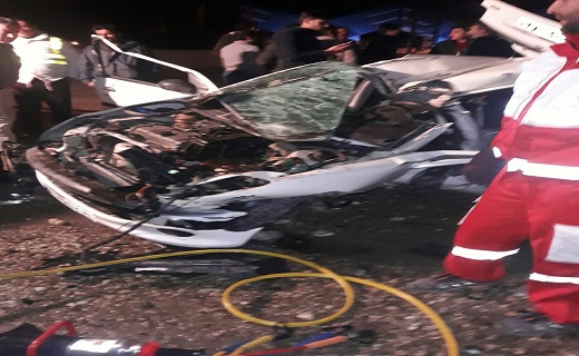 ۲ کشته در واژگونی خودرو در استان قزوین