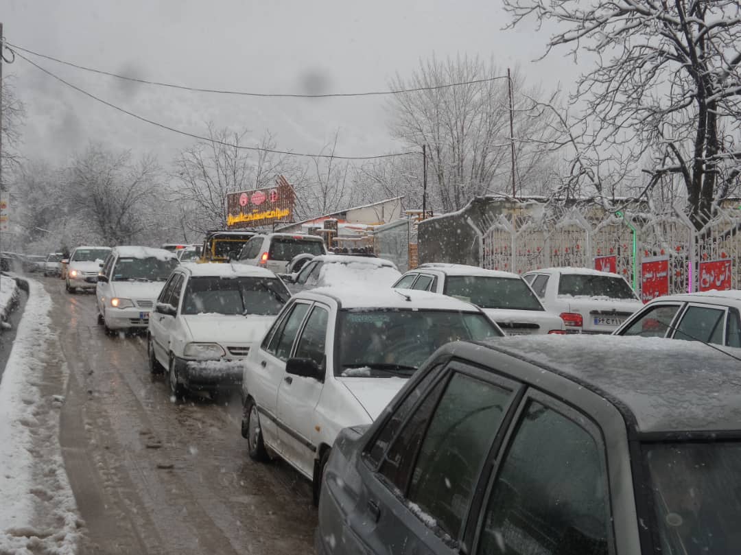 ترافیک در جاده آبشار یاسوج