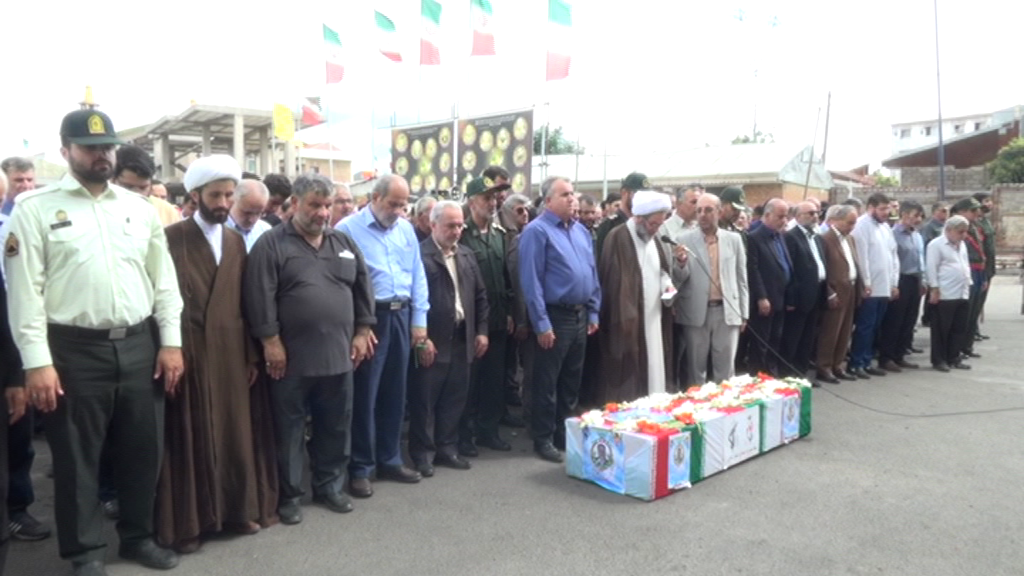 تشییع پیکر یک جانباز شهید در رشت تشییع پیکر یک جانباز شهید در رشت