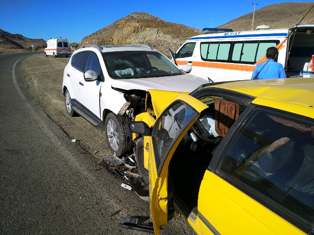 6 مجروح در حادثه رانندگی درمحور سبزوار -خوشاب