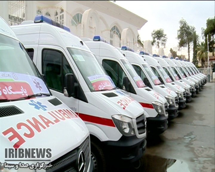 افزوده شدن ۲۲ دستگاه آمبولانس پیشرفته به ناوگان اورژانس ۱۱۵ فارس