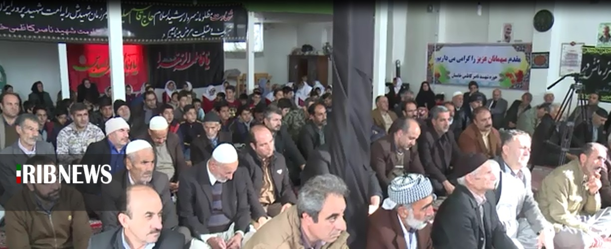 مراسم بزرگداشت شهید حاج قاسم سلیمانی در روستایی خامسان