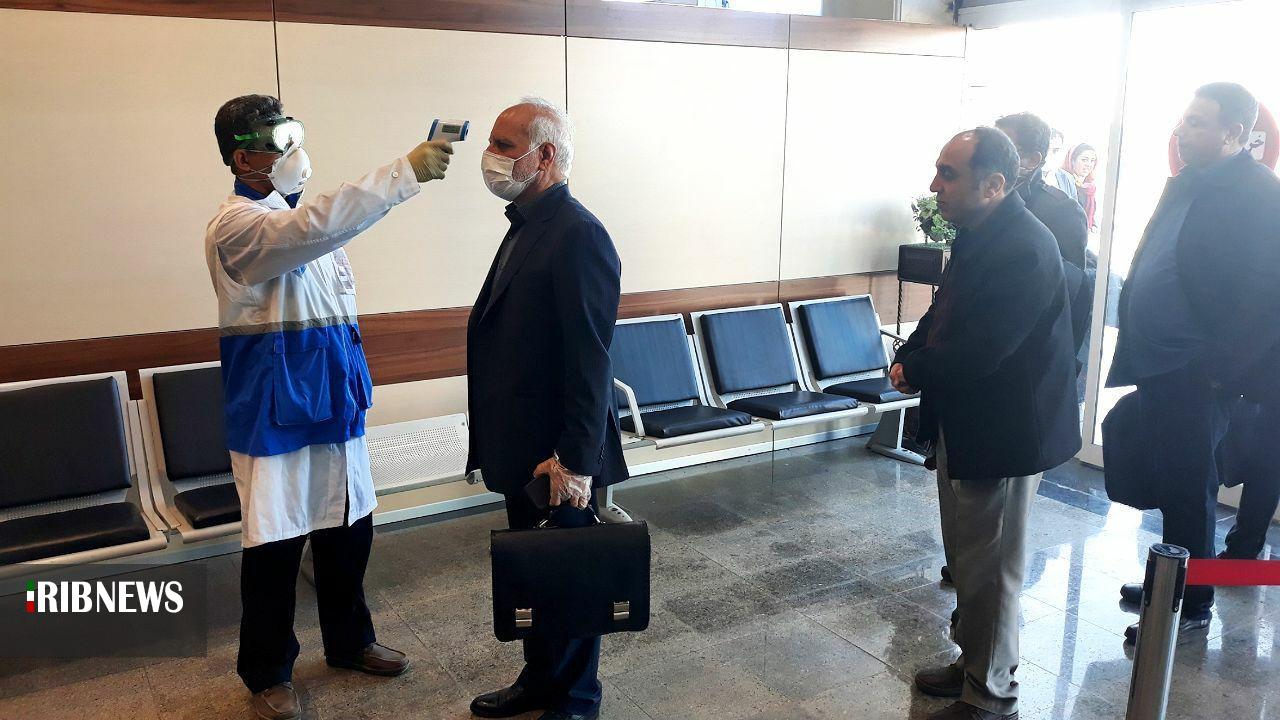مسافران پروازهای ورودی تب‌سنجی می‌شوند