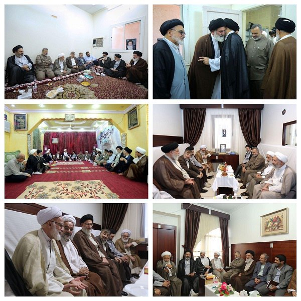 دیدار سرپرست حجاج با نمایندگان بعثه های مراجع تقلید در مدینه دیدار سرپرست حجاج با نمایندگان بعثه های مراجع تقلید در مدینه