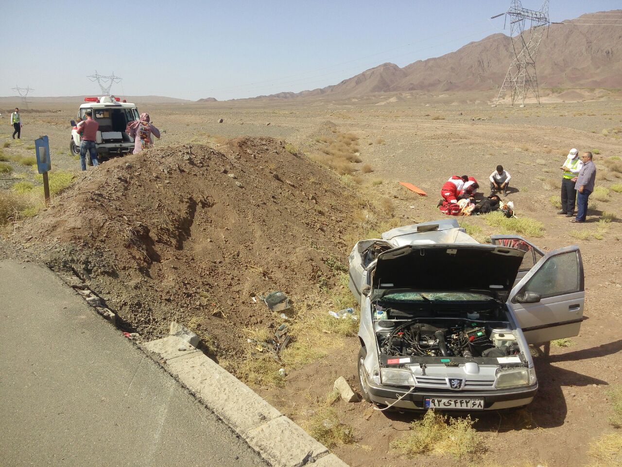 یک کشته  درحادثه رانندگی درمحور کاشمر - خلیل آباد