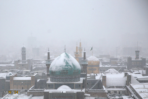 سفید پوش شدن مشهد مقدس سفید پوش شدن مشهد مقدس