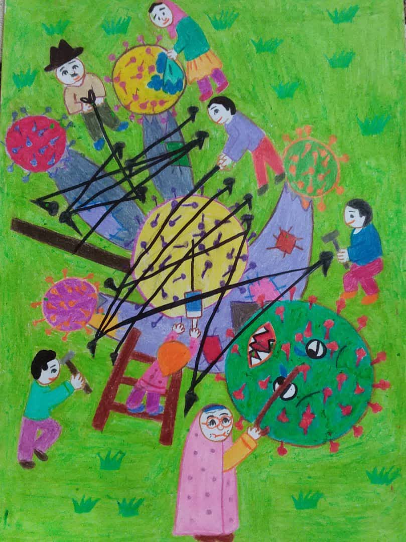 کودک کرمانشاهی برگزیده مسابقه نقاشی