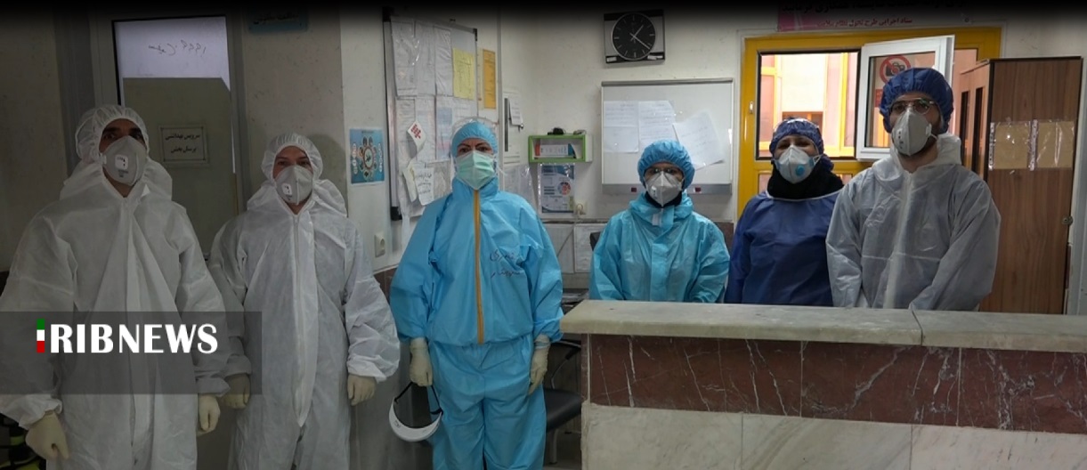 حضور روحانیون جهادی در بخش کرونای بیمارستان امام حسین (ع) بیجار