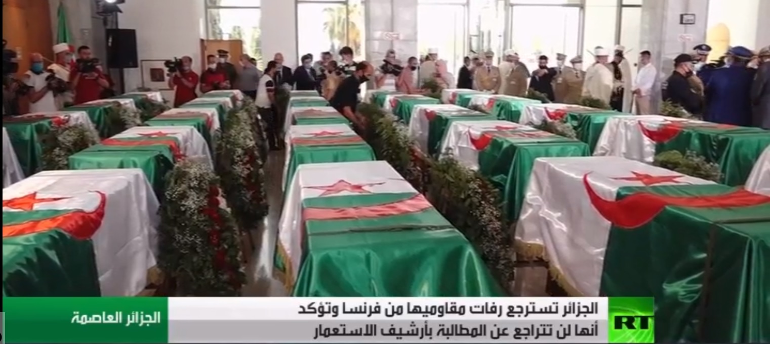 بازگرداندن بقایای اجساد فرماندهان مقاومت الجزایر از فرانسه بازگرداندن بقایای اجساد فرماندهان مقاومت الجزایر از فرانسه