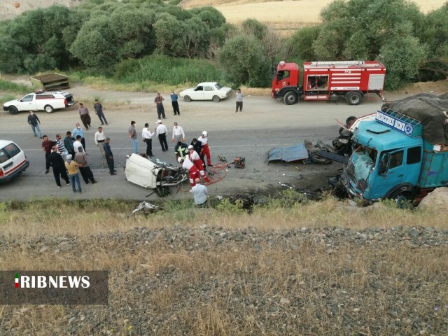 بازهم حادثه رانندگی ،مرگ آفرین شد.