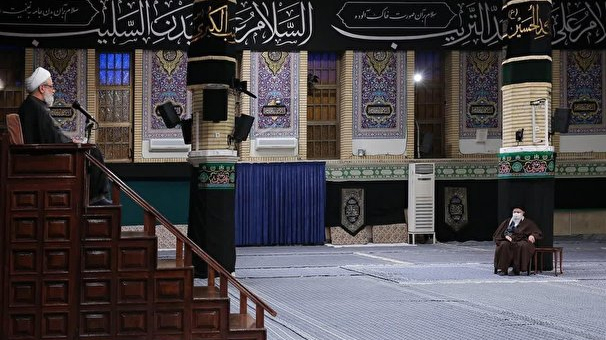 مراسم عزاداری شهادت امام رضا(ع) با حضور رهبر انقلاب