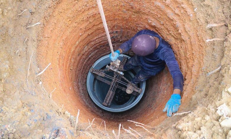 حفر پی در پی چاه برای جبران کسری آب حفر پی در پی چاه برای جبران کسری آب