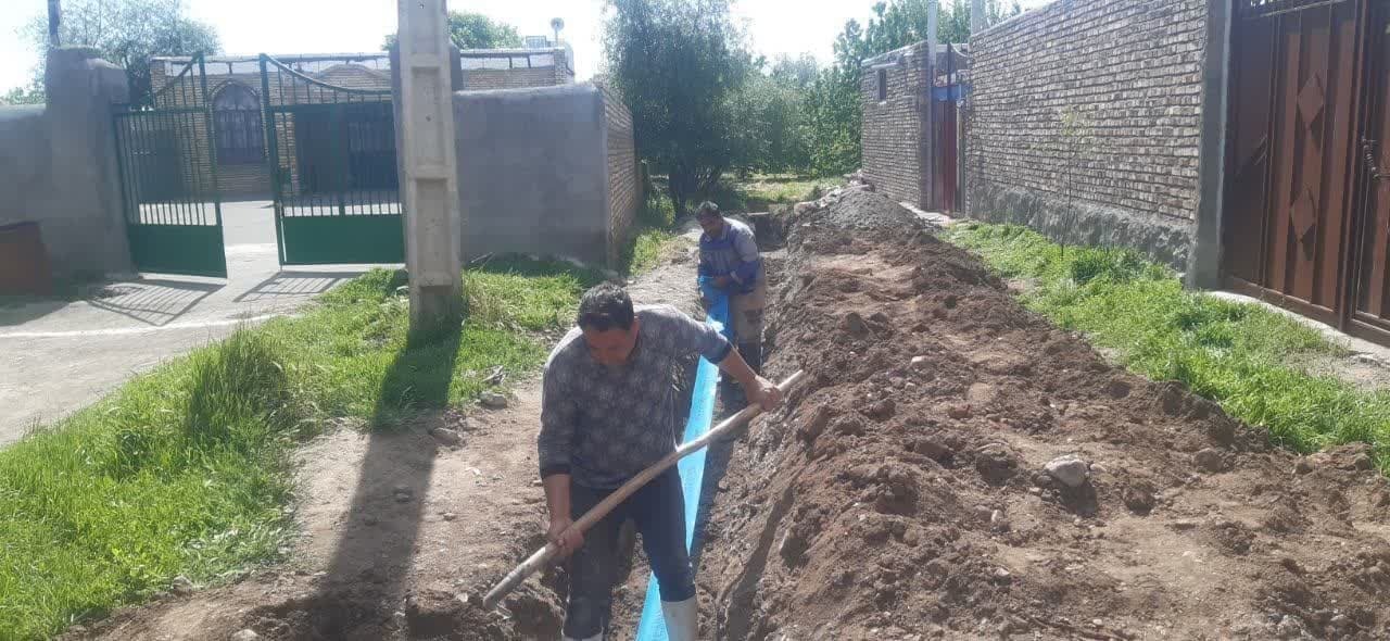 اصلاح شبکه آبرسانی روستای پسک سفلی شهرستان خوی