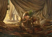 انتشار نقاشی جدید حسن روح‌الامین از شهادت حضرت علی اصغر (ع)