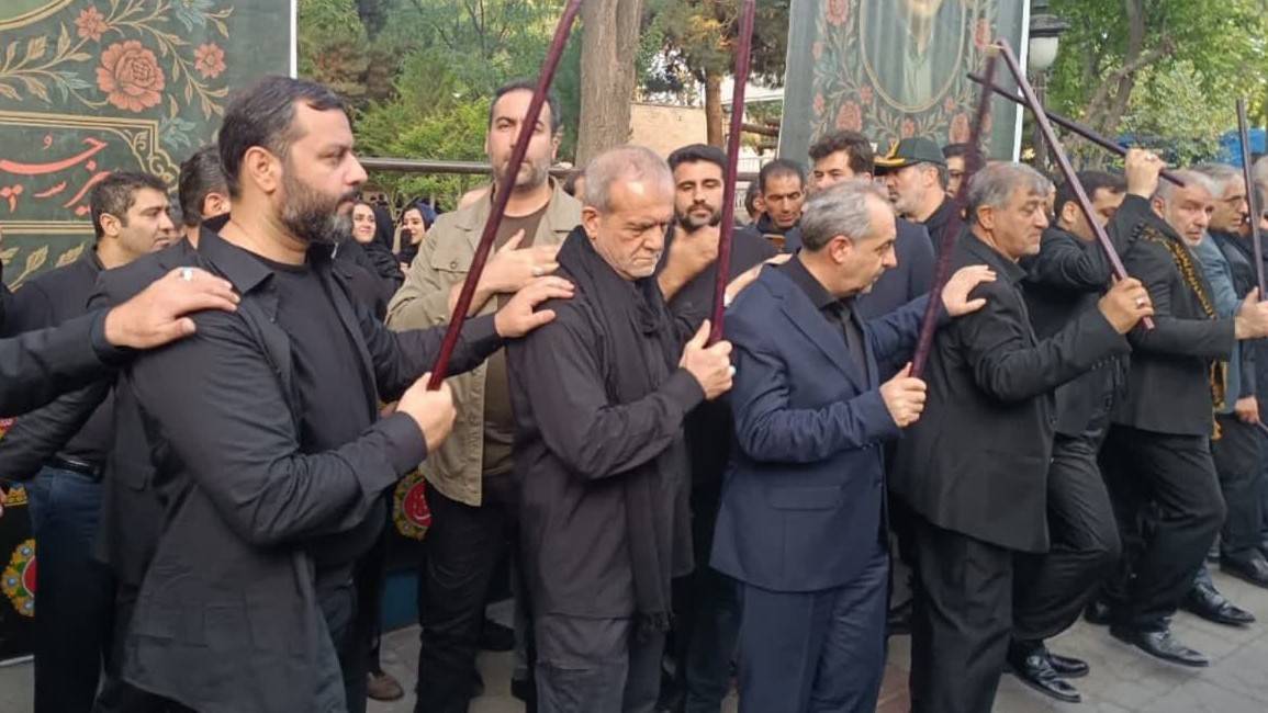 مراسم عزاداری حسینی در تبریز با حضور رئیس جمهور