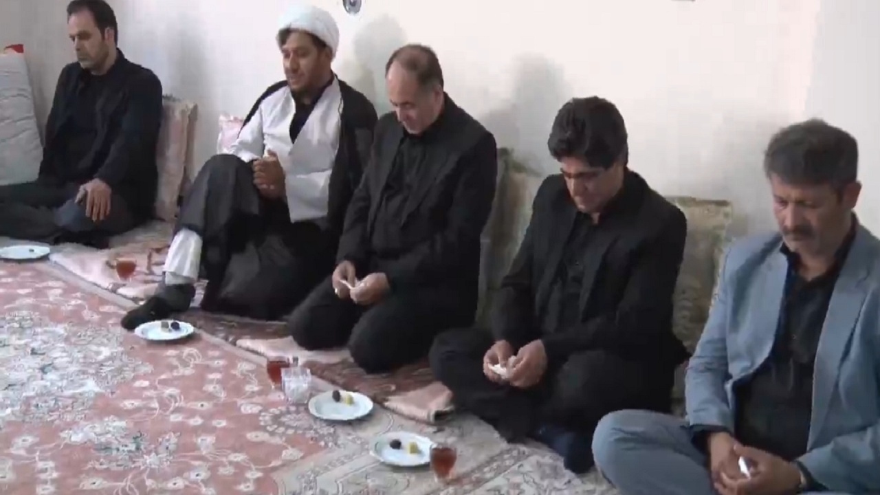 دیدار وزیر جهاد کشاورزی با خانواده های شهدا در بستان آباد