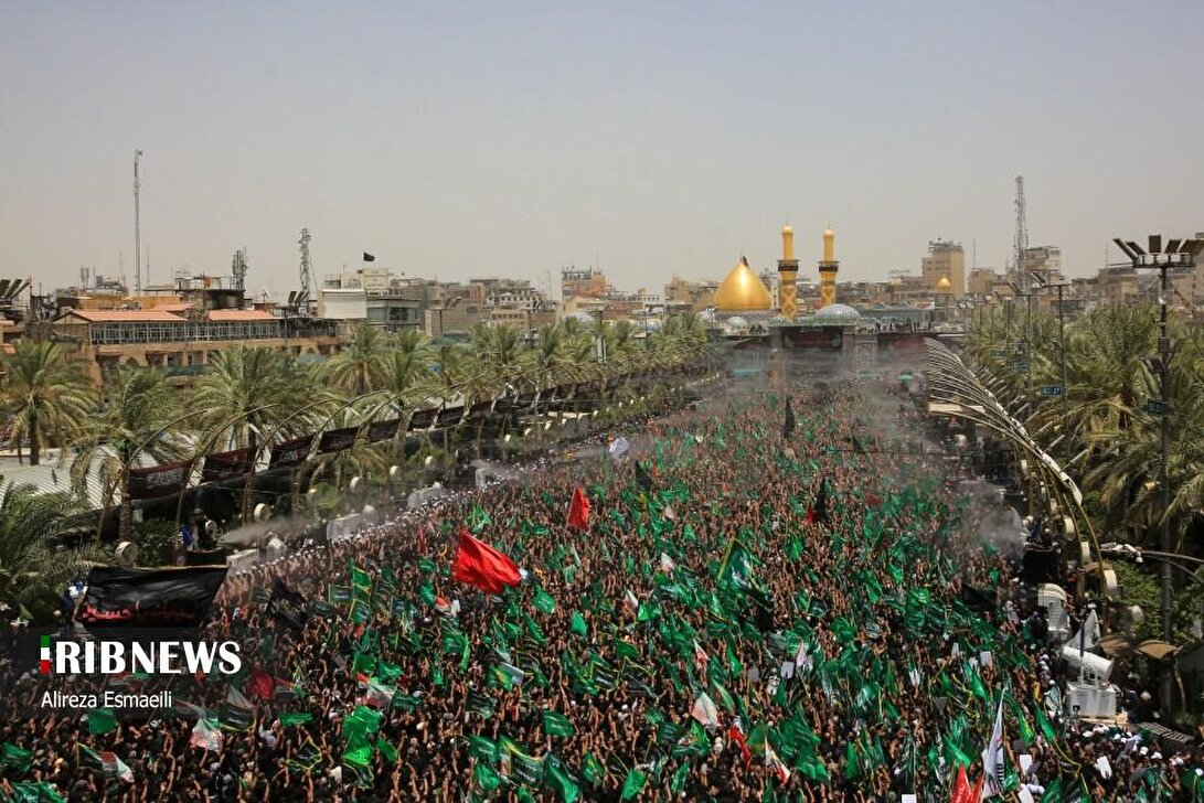 بزرگ‌ترین دسته عزاداری عاشورا در کربلا