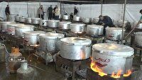 طبخ ۷۲ دیگ غذای نذری در شهرستان فسا