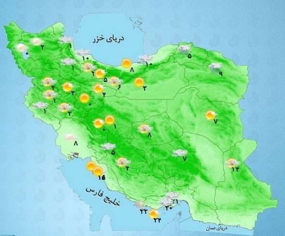بارشهای پراکنده در برخی نقاط کشور بارشهای پراکنده در برخی نقاط کشور