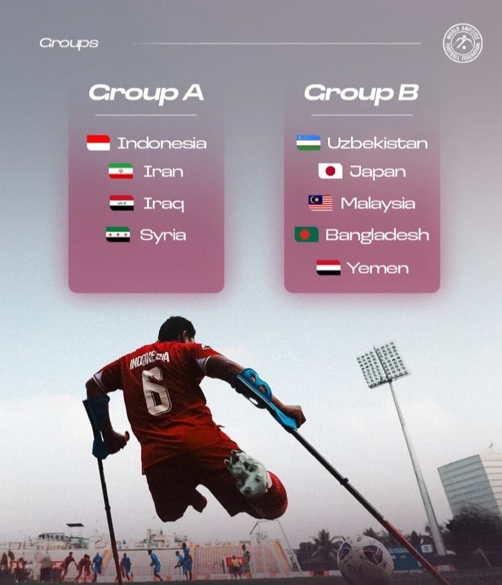 گروه‌بندی رقابت‌های فوتبال قطع عضو قهرمانی آسیا اعلام شد