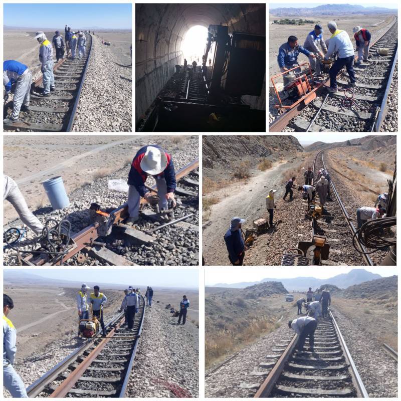 تعویض ۴۸۰ شاخه ریل در راستای ارتقاء ایمنی و حذف تقلیل سرعت‌ها در راه‌آهن شرق