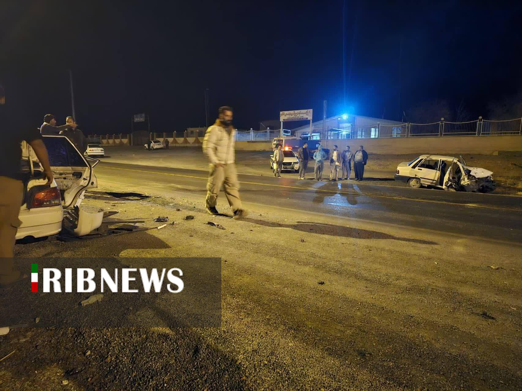 جان باختن یک سرنشین در تصادف پرایدها