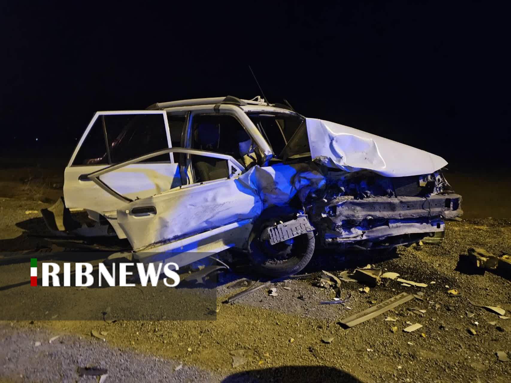 جان باختن یک سرنشین در تصادف پرایدها