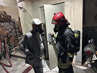 نجات اعضای یک خانواده از حریق در مشهد