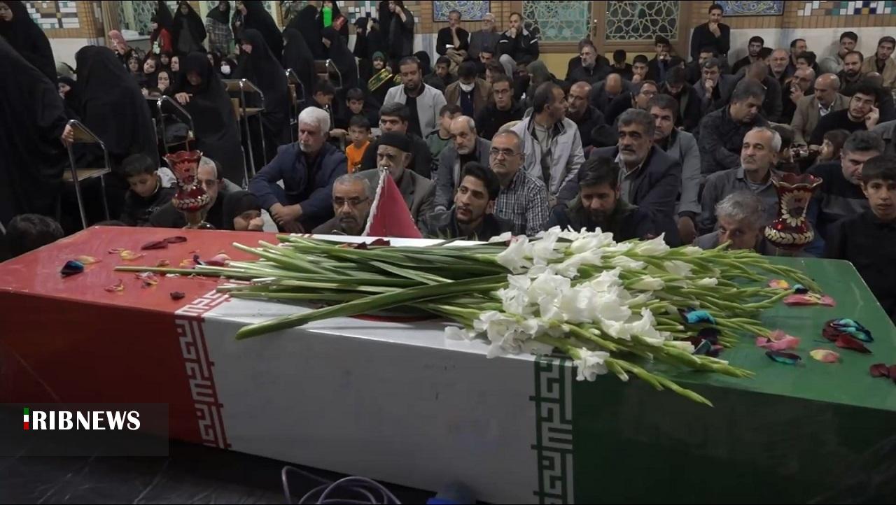 آیین استقبال از پیکر مطهر شهید گمنام در بیجار