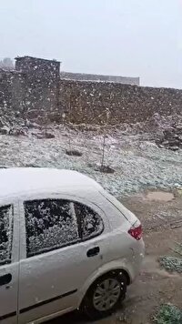 بارش برف بهاری در بعضی از روستا‌های خراسان‌ شمالی