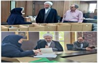 اهدای اسناد موسسه خیریه آیت الله باریک بین به مدیریت اسناد و کتابخانه ملی قزوین