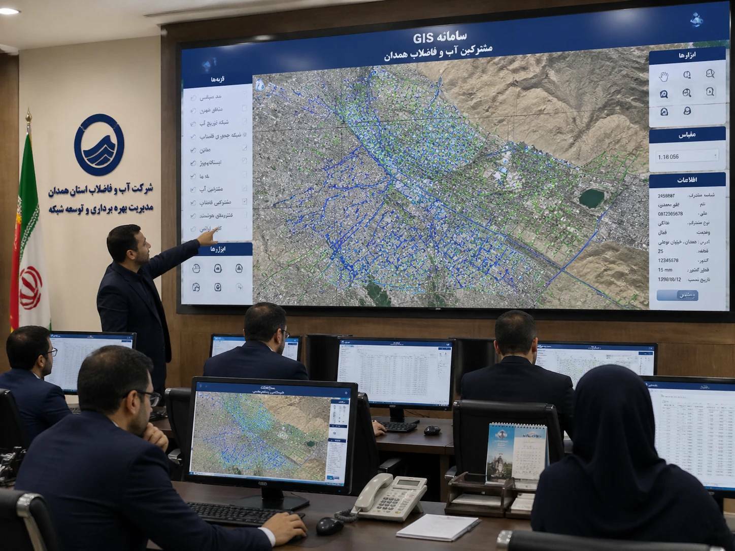 جانمایی 99.7 درصدی مشترکین آبفای استان همدان در سامانه GIS