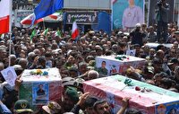 آیین چهلم ۵ شهید جنگ تحمیلی شهرستان بویراحمد