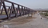 بزرگترین پل فلزی کشور در آستانه بهره‌ برداری در سیستان وبلوچستان