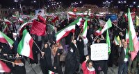 حضور مقتدرانه مردم انقلابی همدان در تجمعات شبانه