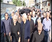 تشییع پیکر پدر شهید نوروزی در قائم شهر