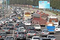 ترافیک در محور هراز در مسیر رفت و برگشت