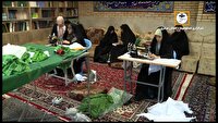 دوخت لباس شیرخوارگان حسینی در حسینیه علی‌اصغر(ع)