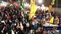 تاکید تجمع کنندگان آبادانی و خرمشهری بر یکپارچه بودن مقاومت