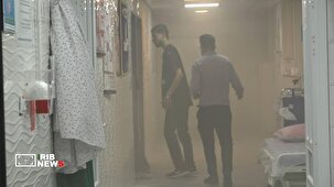 مهار آتش سوزی محدود در بیمارستان حاجی آباد هرمزگان