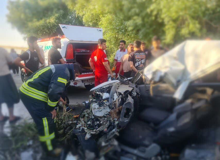دو فوتی براثربرخورد پراید با کامیون در محور سرپل‌ذهاب - ازگله