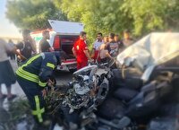 دو فوتی براثربرخورد پراید با کامیون در محور سرپل‌ذهاب - ازگله