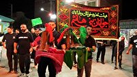 آماده شدن جوانان گلستانی برای تعزیه خوانی در محرم