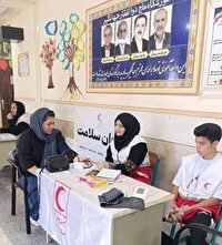 برپایی کاروان سلامت در شهرستان زرقان