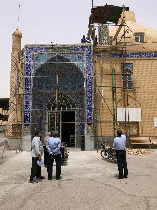جمع‌آوری مناره‌های الحاقی مسجد جامع ابرند آباد؛ گامی در مسیر احیای اصالت تاریخی بنا